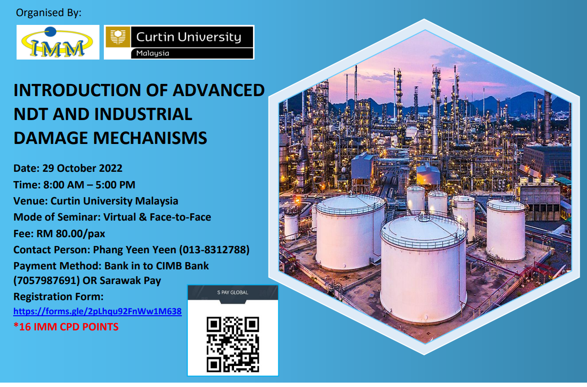 Advanced NDT and Industrial Damage Mechanism Seminar